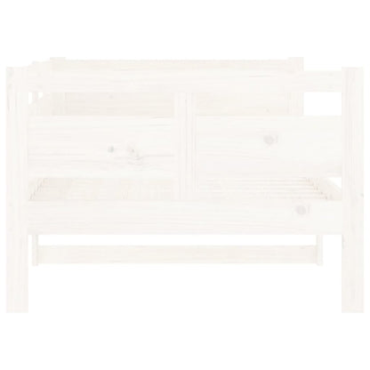 Dormeuse Bianca in Legno Massello di Pino 90x190 cm | homemem39