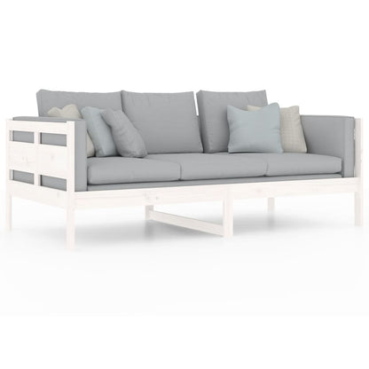 Dormeuse Bianca in Legno Massello di Pino 90x190 cm | homemem39