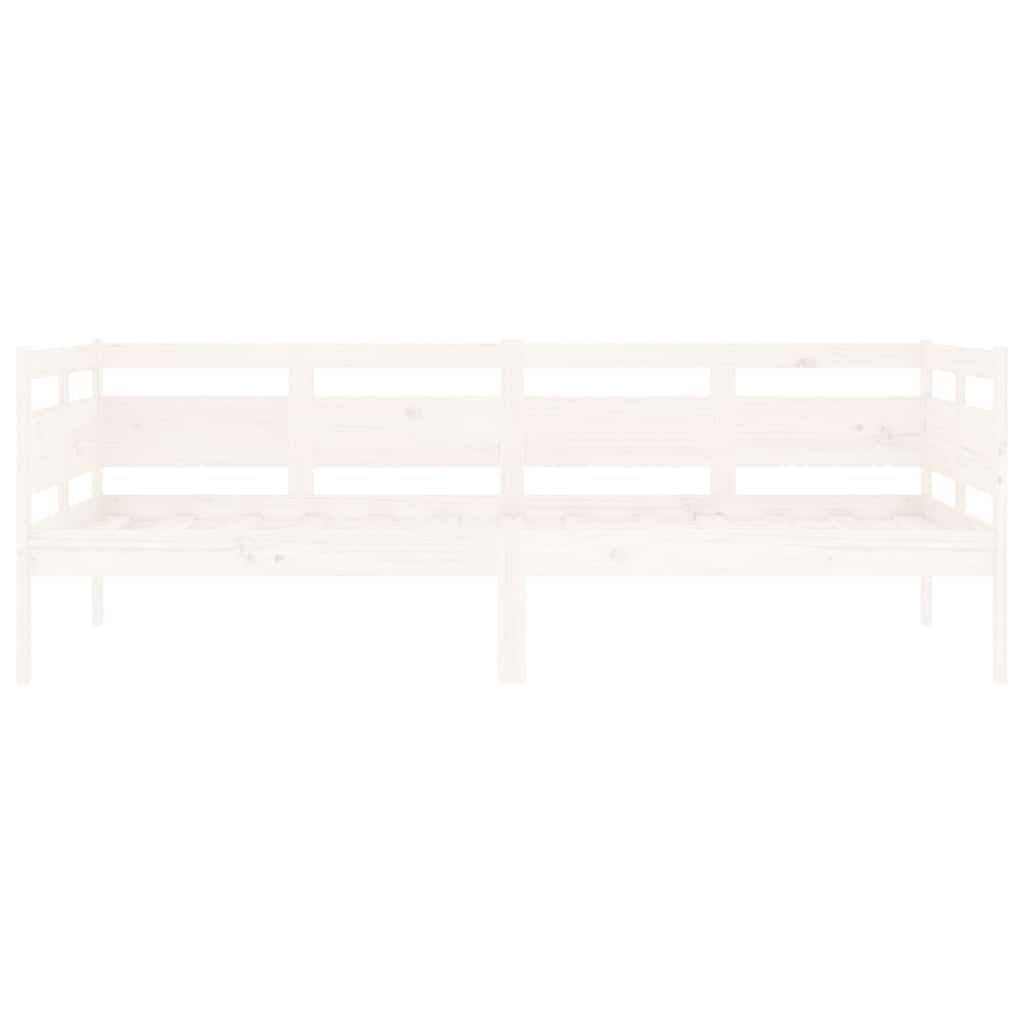 Dormeuse Bianca in Legno Massello di Pino 90x190 cm