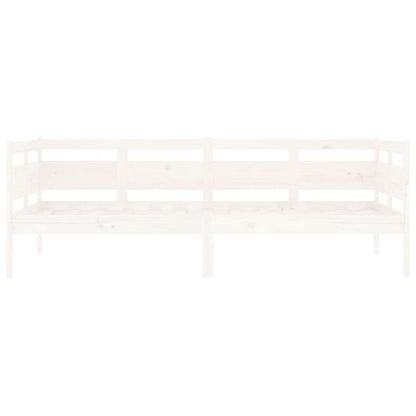 Dormeuse Bianca in Legno Massello di Pino 90x190 cm