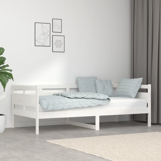 Dormeuse Bianca in Legno Massello di Pino 90x190 cm | homemem39