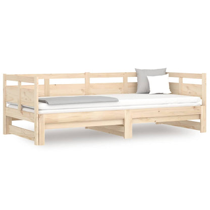 Dormeuse Estraibile in Legno Massello di Pino 2x(80x200) cm | homemem39