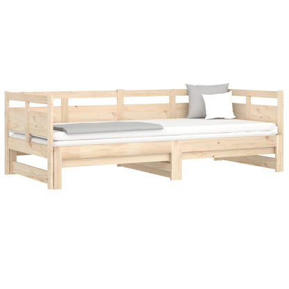 Dormeuse Estraibile in Legno Massello di Pino 2x(80x200) cm | homemem39