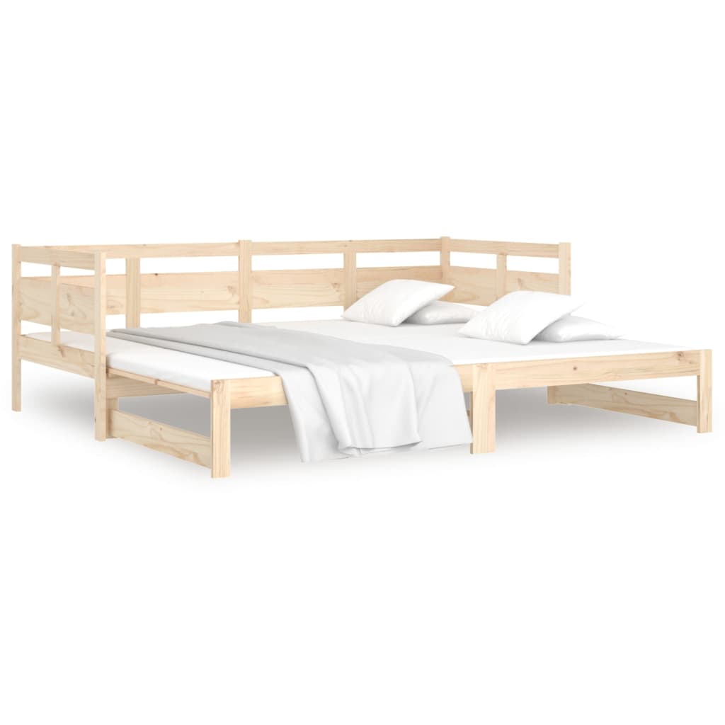 Dormeuse Estraibile in Legno Massello di Pino 2x(80x200) cm | homemem39