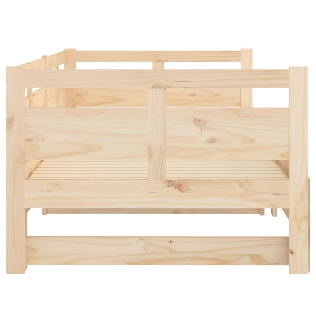 Dormeuse Estraibile in Legno Massello di Pino 2x(80x200) cm | homemem39