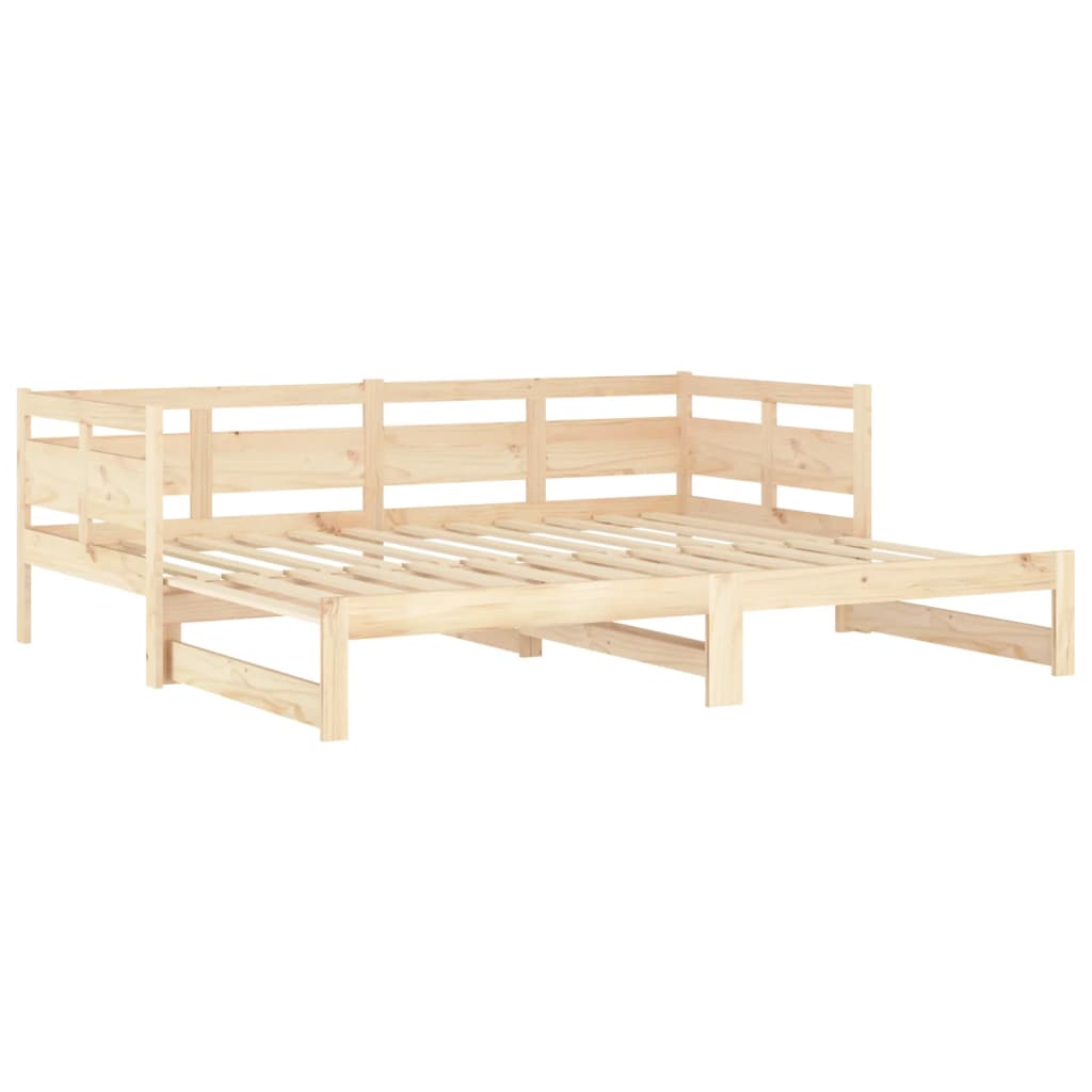 Dormeuse Estraibile in Legno Massello di Pino 2x(80x200) cm | homemem39