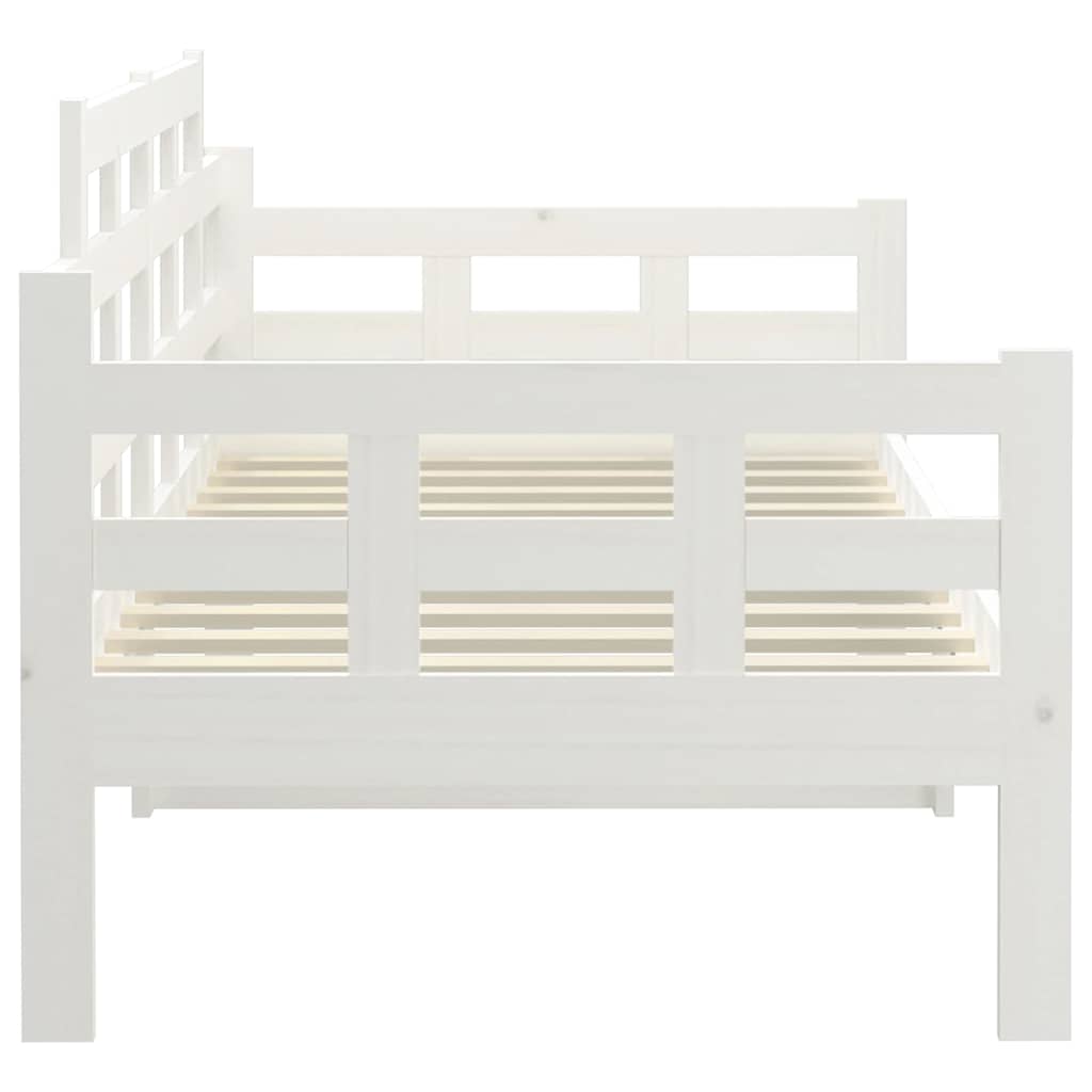 Dormeuse Bianca in Legno Massello di Pino 90x200 cm