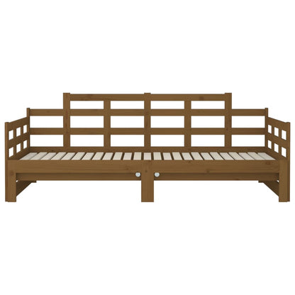 Dormeuse Estraibile senza Materasso Marrone Ambra 2x(90x200) cm - homemem39