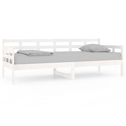 Dormeuse Bianca in Legno Massello di Pino 80x200 cm | homemem39