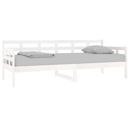 Dormeuse Bianca in Legno Massello di Pino 80x200 cm | homemem39