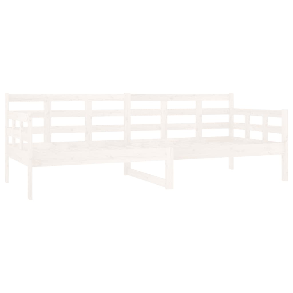 Dormeuse Bianca in Legno Massello di Pino 80x200 cm | homemem39