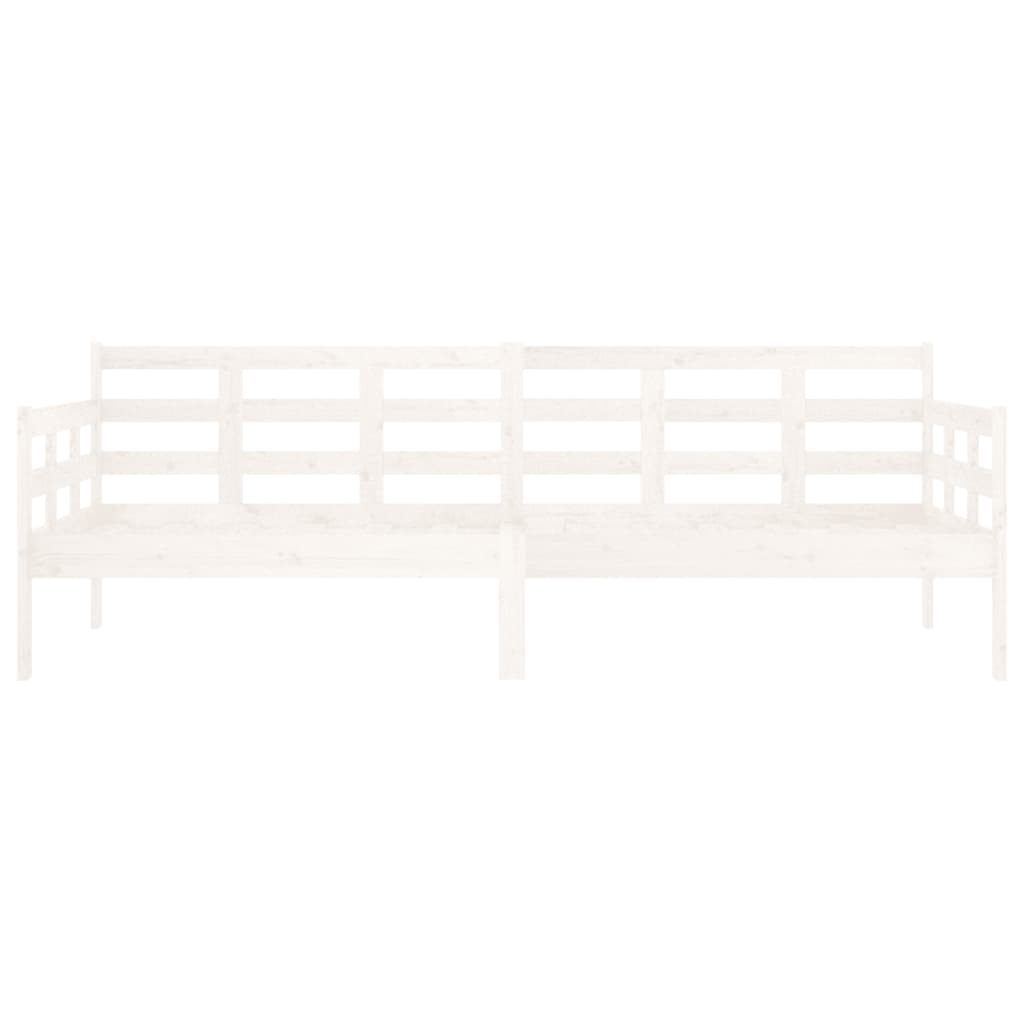 Dormeuse Bianca in Legno Massello di Pino 80x200 cm | homemem39