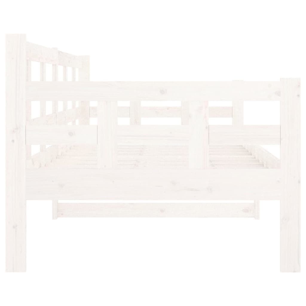 Dormeuse Bianca in Legno Massello di Pino 80x200 cm | homemem39