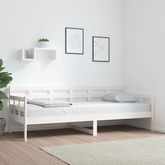 Dormeuse Bianca in Legno Massello di Pino 80x200 cm | homemem39