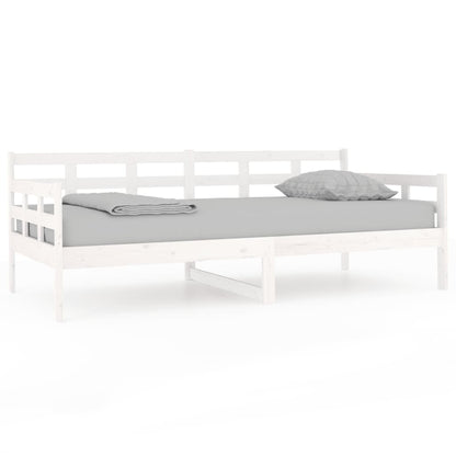 Dormeuse Bianca in Legno Massello di Pino 90x190 cm - homemem39