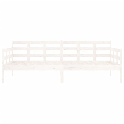 Dormeuse Bianca in Legno Massello di Pino 90x190 cm - homemem39