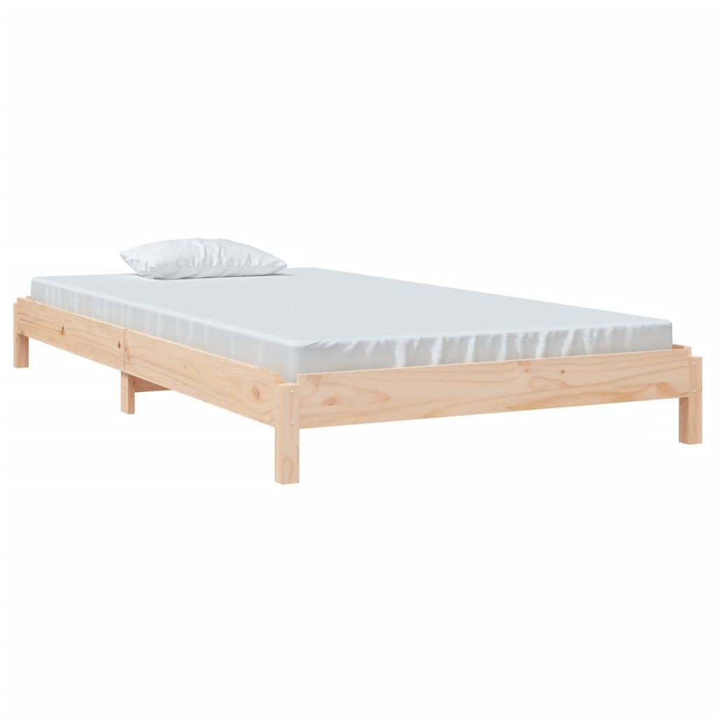 Letto Impilabile 100x200cm in Legno Massello di Pino - homemem39