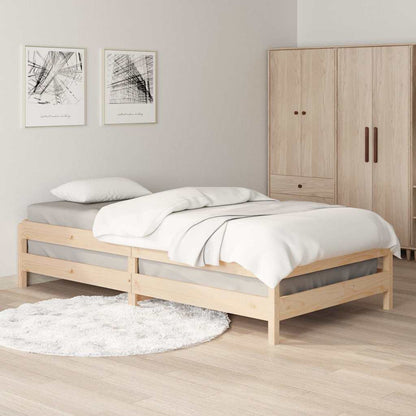 Letto Impilabile 100x200cm in Legno Massello di Pino