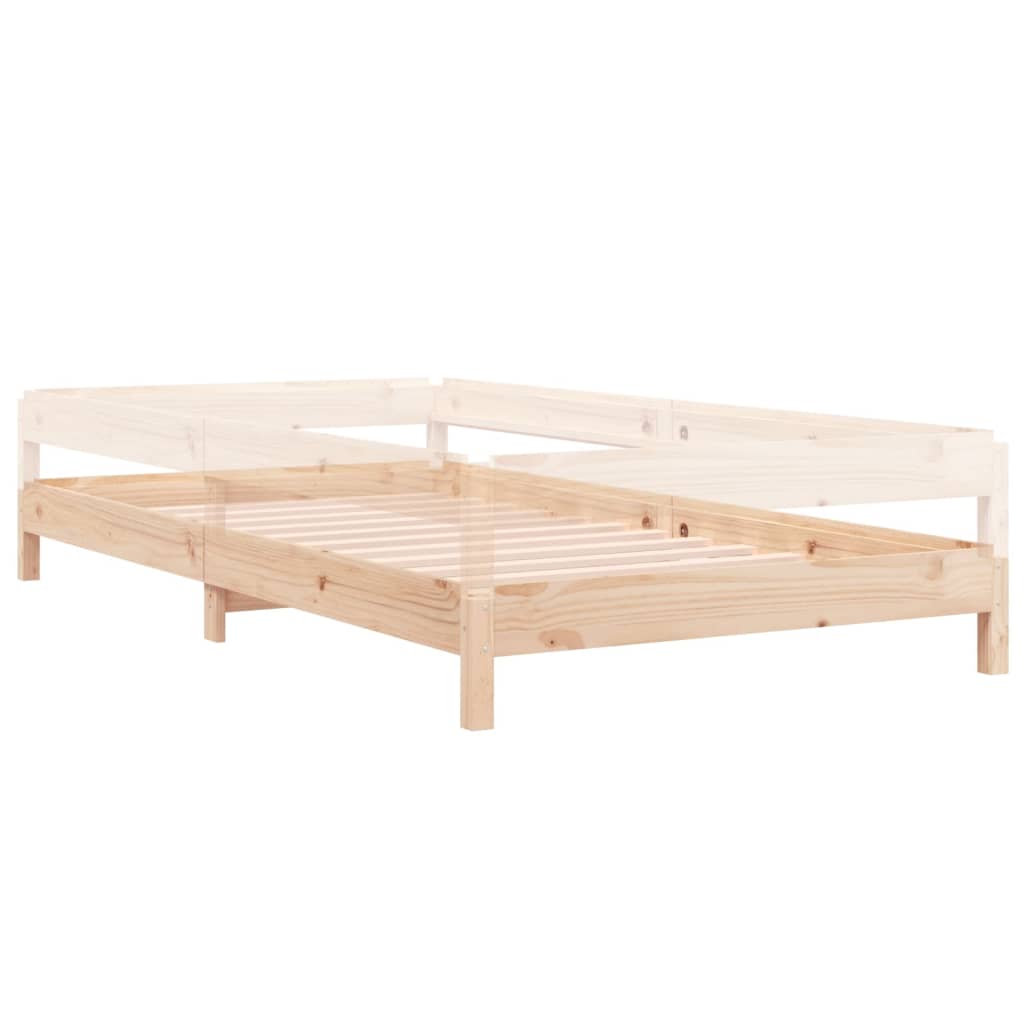 Letto Impilabile 100x200cm in Legno Massello di Pino - homemem39