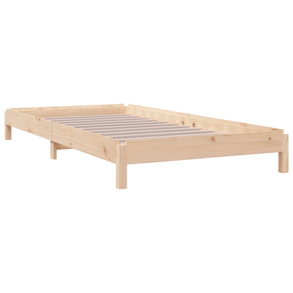 Letto Impilabile 75x190 cm in Legno Massello di Pino