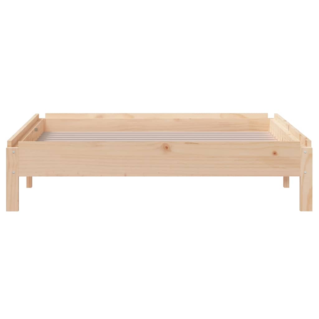 Letto Impilabile 75x190 cm in Legno Massello di Pino