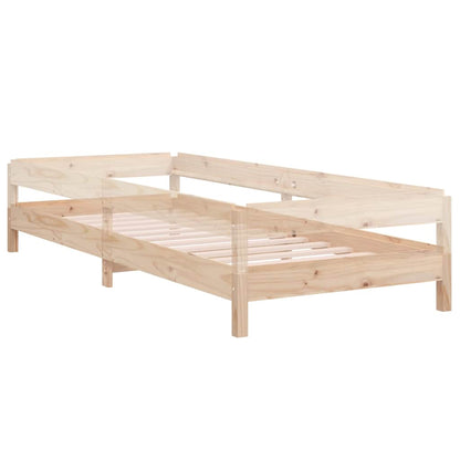Letto Impilabile 75x190 cm in Legno Massello di Pino