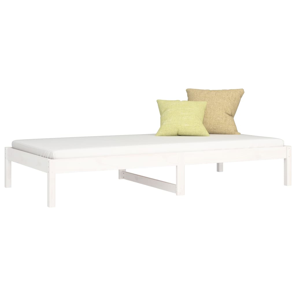 Dormeuse senza Materasso Bianca 90x200 cm Legno Massello Pino | homemem39
