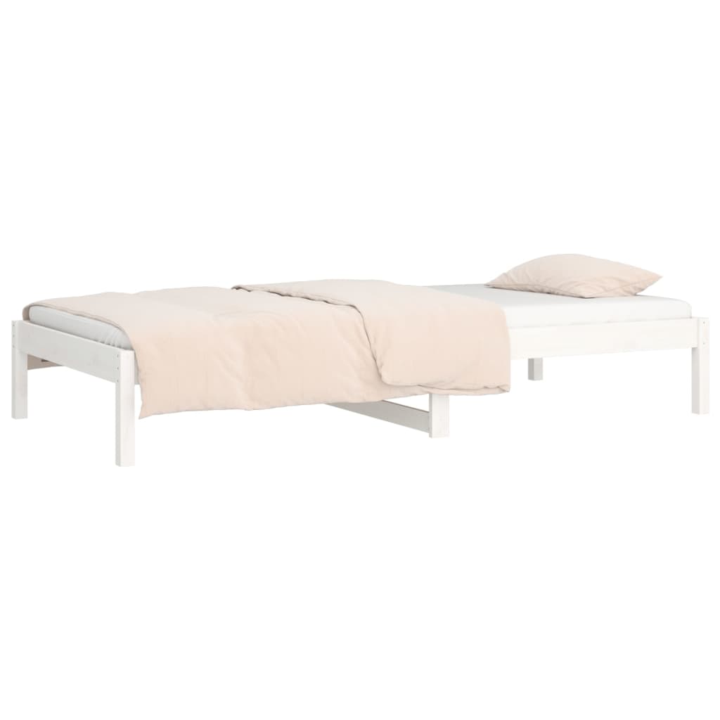 Dormeuse senza Materasso Bianca 90x200 cm Legno Massello Pino | homemem39
