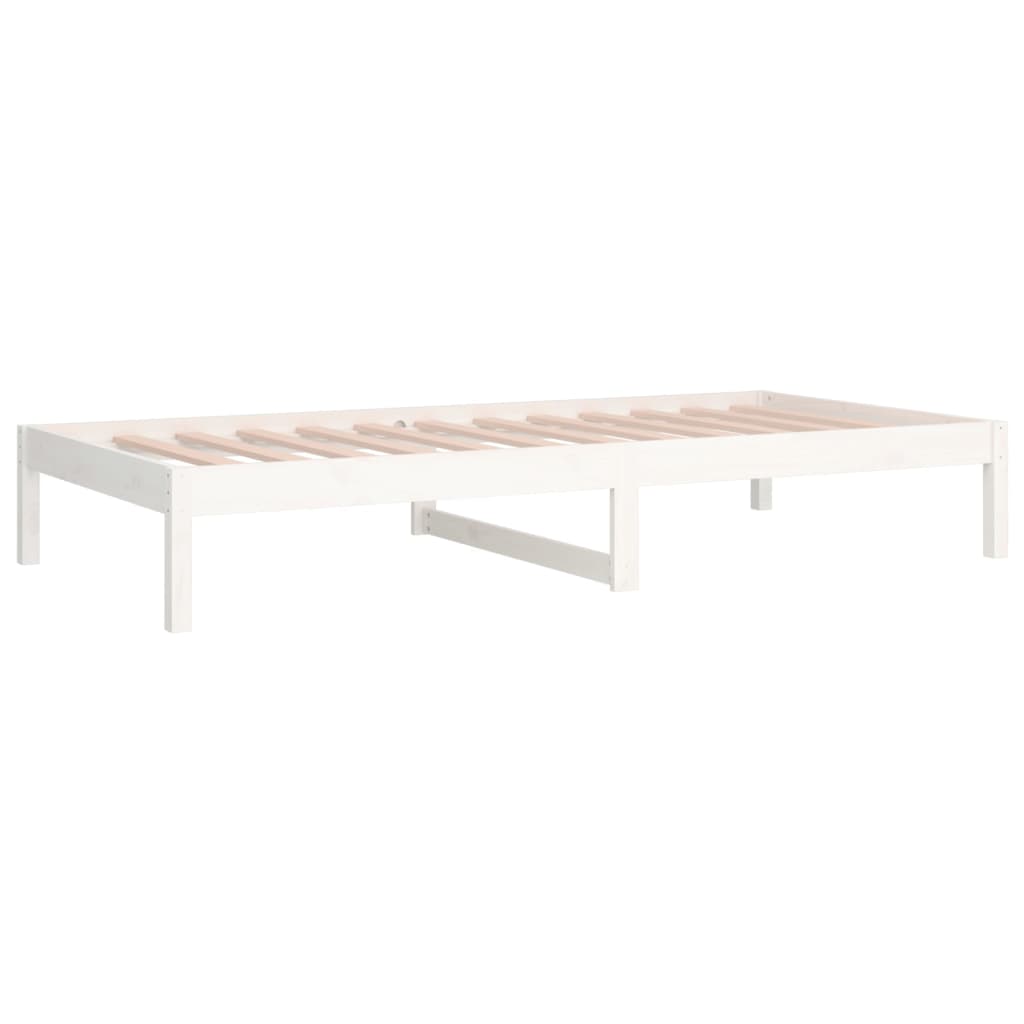 Dormeuse senza Materasso Bianca 90x200 cm Legno Massello Pino - homemem39