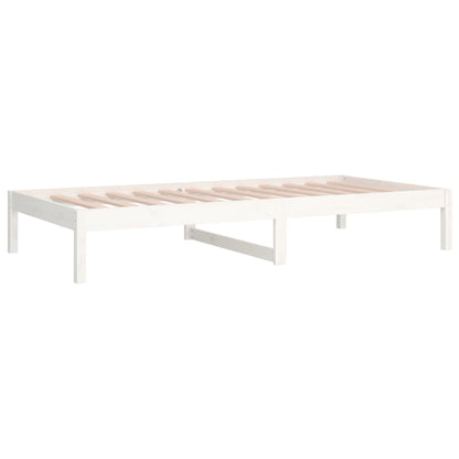 Dormeuse senza Materasso Bianca 90x200 cm Legno Massello Pino - homemem39
