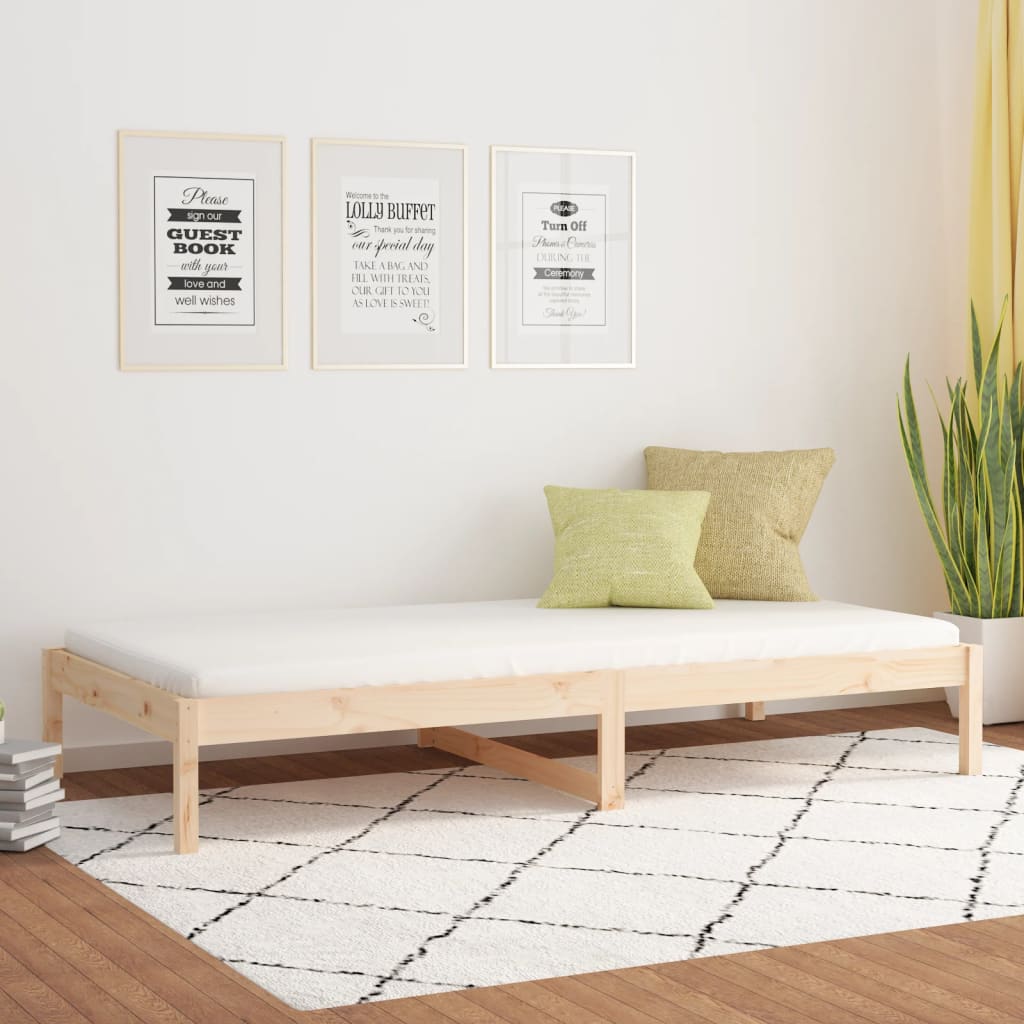 Dormeuse senza Materasso 80x200 cm in Legno Massello di Pino | homemem39