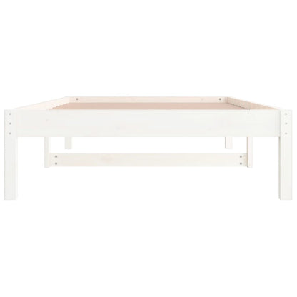 Dormeuse senza Materasso Bianca 80x200 cm Legno Massello Pino | homemem39