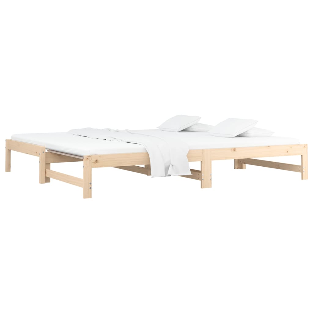 Dormeuse Estraibile 2x(90x200) cm Legno Massello di Pino | homemem39