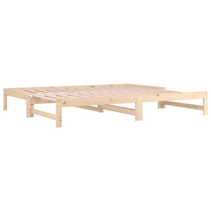 Dormeuse Estraibile 2x(90x200) cm Legno Massello di Pino | homemem39
