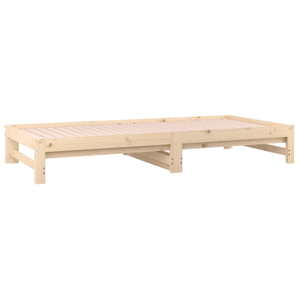 Dormeuse Estraibile 2x(90x200) cm Legno Massello di Pino | homemem39