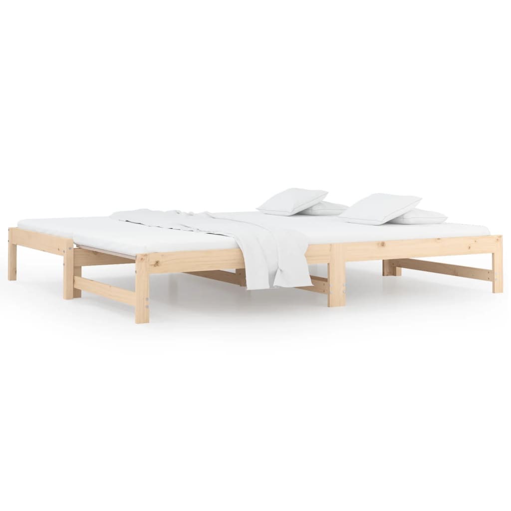 Dormeuse Estraibile 2x(90x190) cm Legno Massello di Pino | homemem39