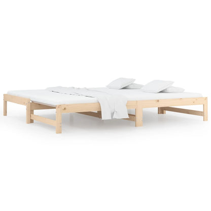 Dormeuse Estraibile 2x(90x190) cm Legno Massello di Pino | homemem39