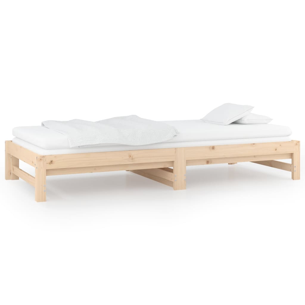 Dormeuse Estraibile 2x(90x190) cm Legno Massello di Pino | homemem39