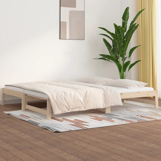 Dormeuse Estraibile 2x(90x190) cm Legno Massello di Pino | homemem39