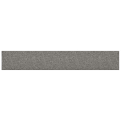 Pannelli Murali 12 pz Grigio Chiaro 90x15 cm Tessuto 1,62 m²
