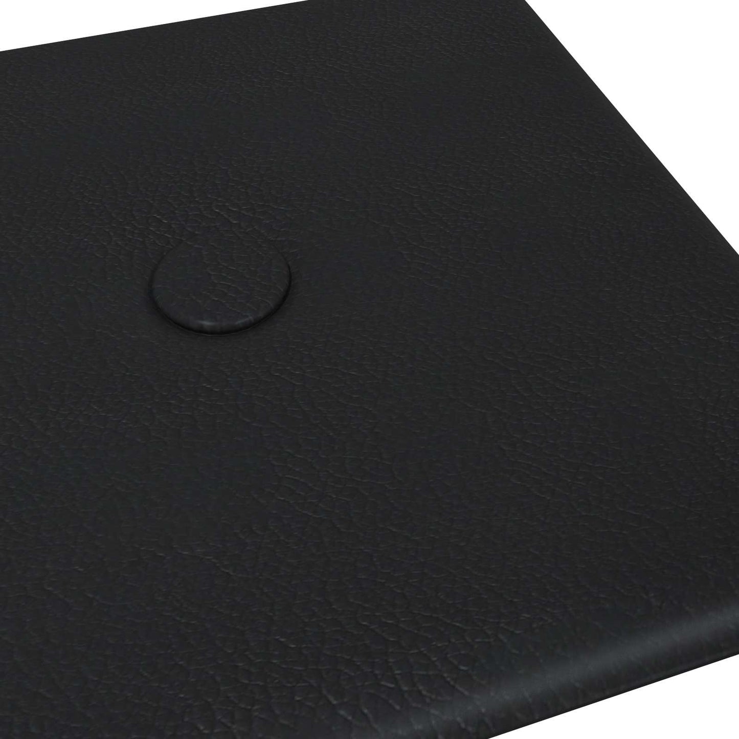 Testiera da Parete 12 pcs Nero 30 x 15 cm Pelle Sintetica | homemem39