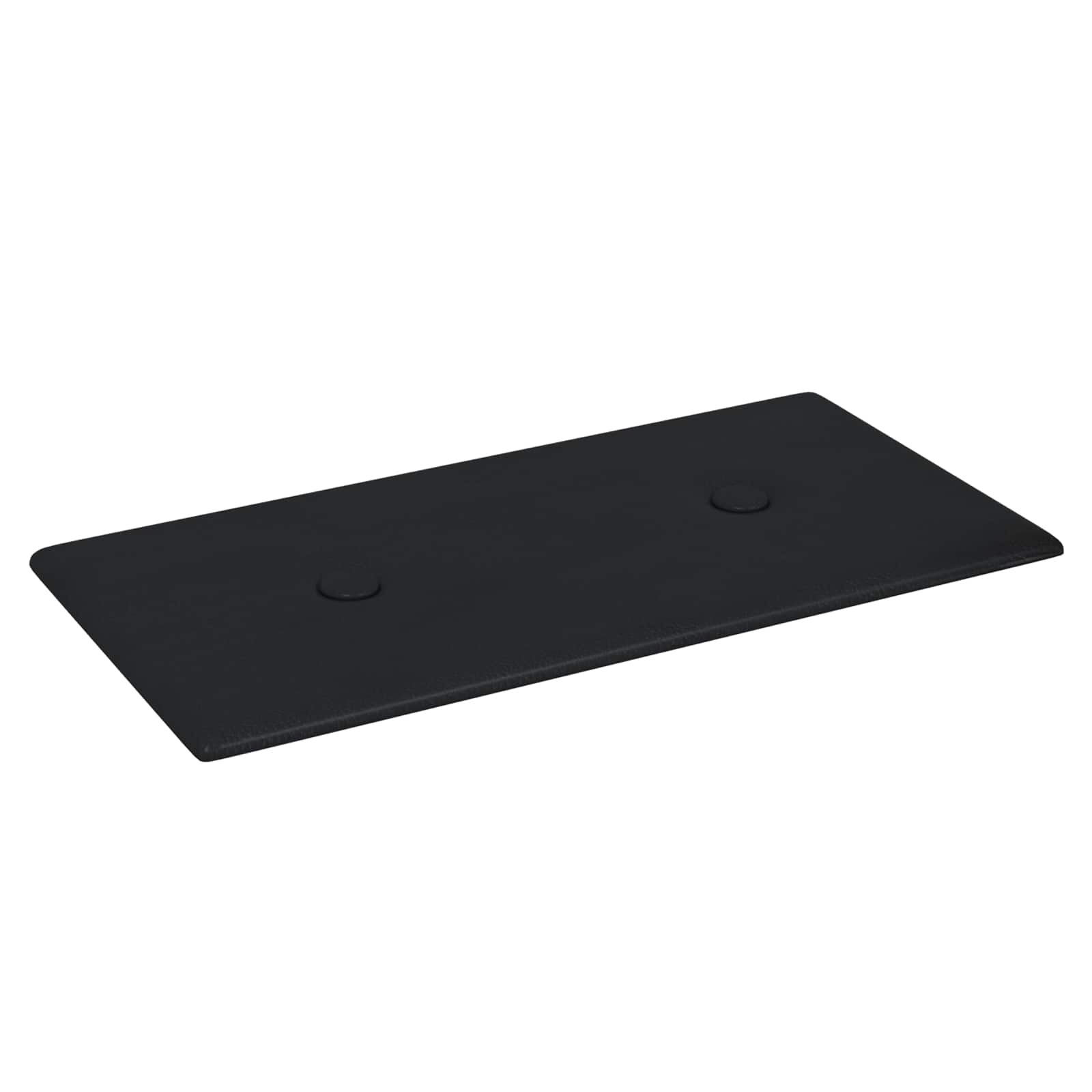 Testiera da Parete 12 pcs Nero 30 x 15 cm Pelle Sintetica | homemem39