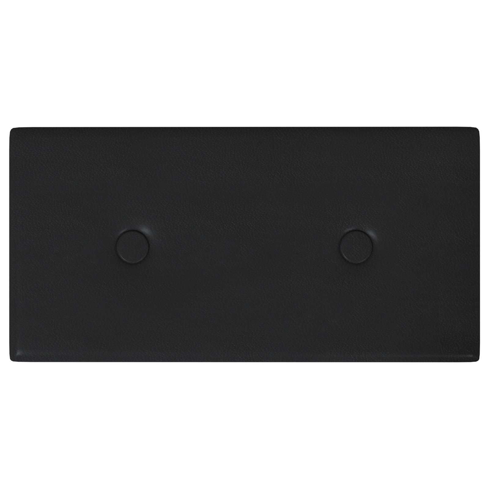 Testiera da Parete 12 pcs Nero 30 x 15 cm Pelle Sintetica | homemem39