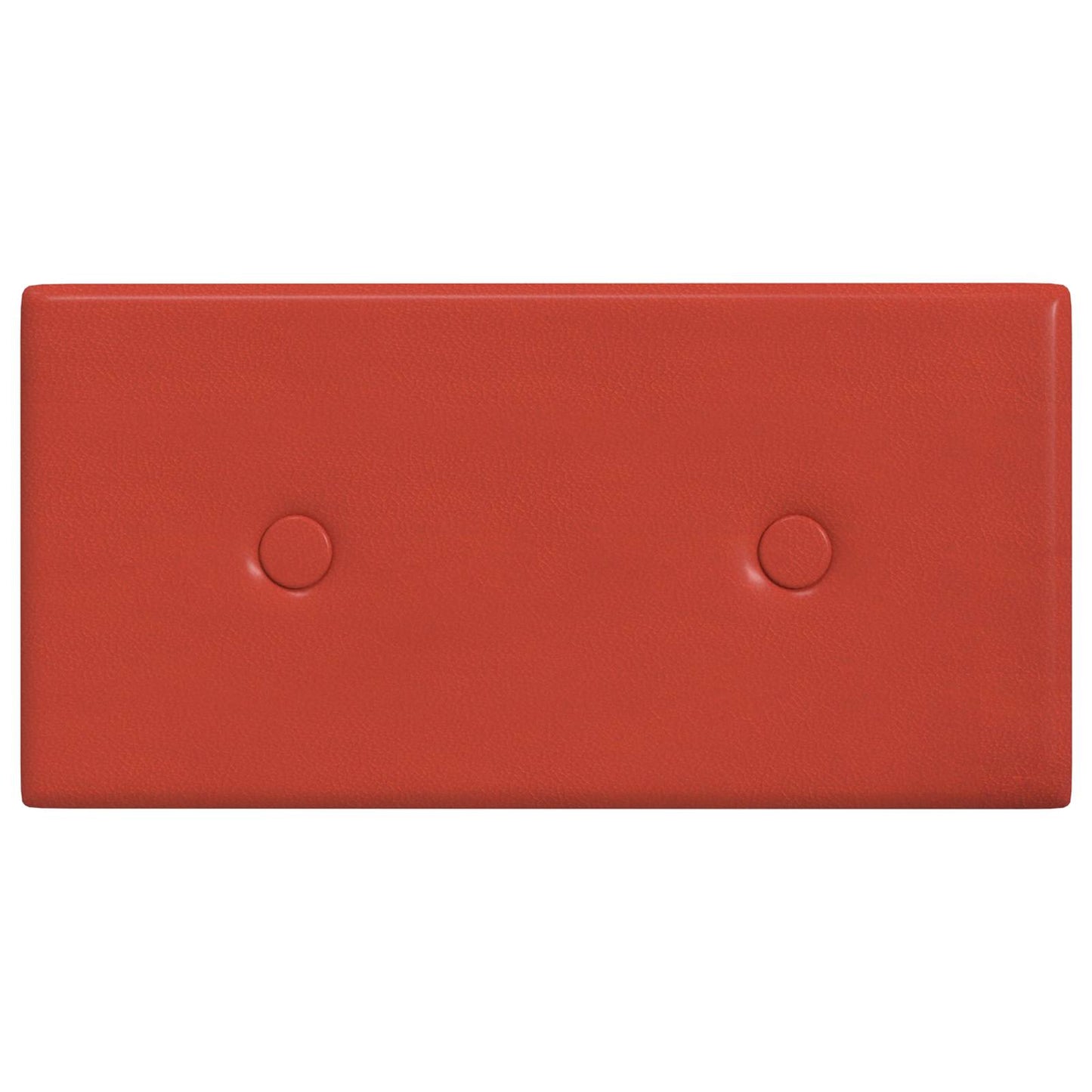 Testiera da Parete 12 pcs Rosso 30 x 15 cm Pelle Sintetica | homemem39