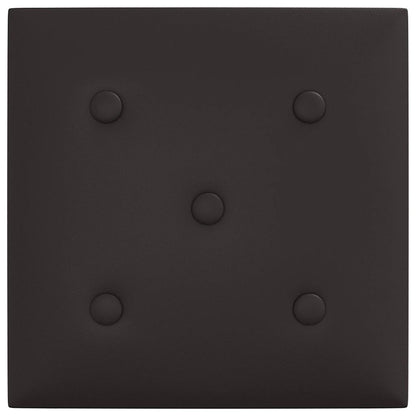 Pannelli Murali 12 pz Neri 30x30 cm Similpelle 1,08 m² - homemem39