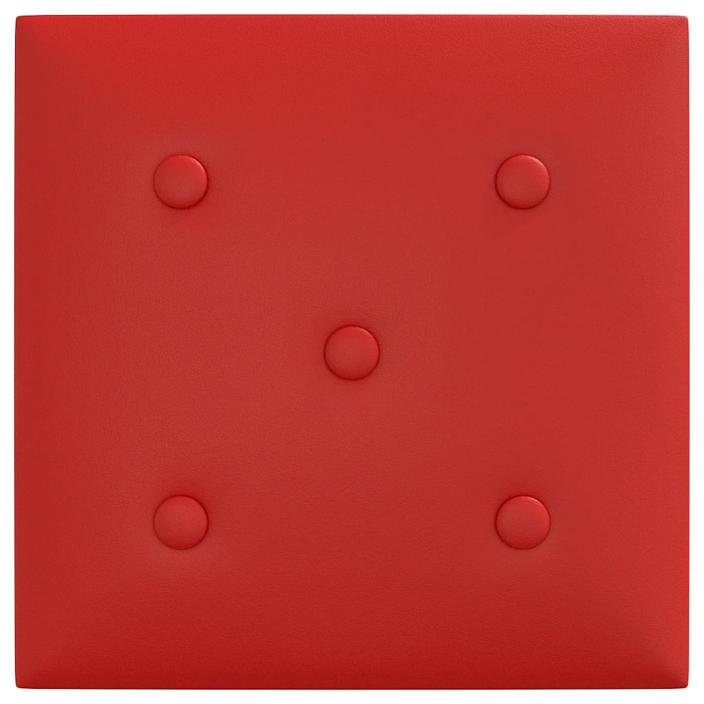 Pannelli Murali 12 pz Rosso Vino 30x30 cm Similpelle 1,08 m² - homemem39