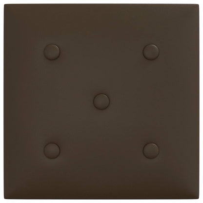 Pannelli Murali 12 pz Marroni 30x30 cm Similpelle 1,08 m² - homemem39