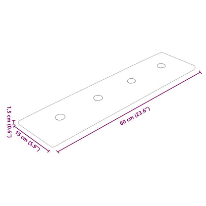 Pannelli Murali 12 pz Marrone 60x15 cm Similpelle 1,08 m² - homemem39