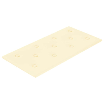 Pannelli Murali 12 pz Crema 60x30 cm Similpelle 2,16 m²