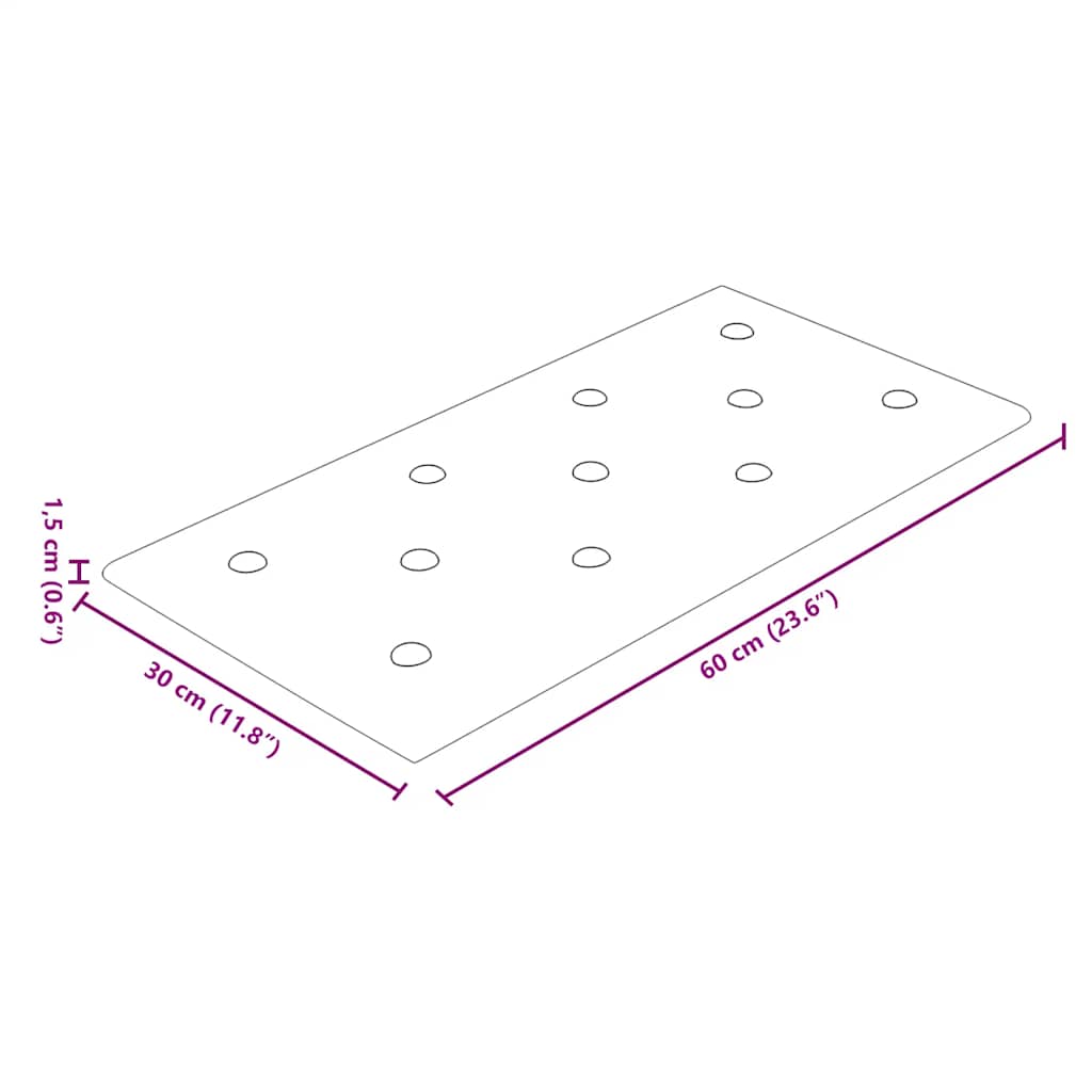 Pannelli Murali 12 pz Rossi 60x30 cm Similpelle 2,16 m² - homemem39